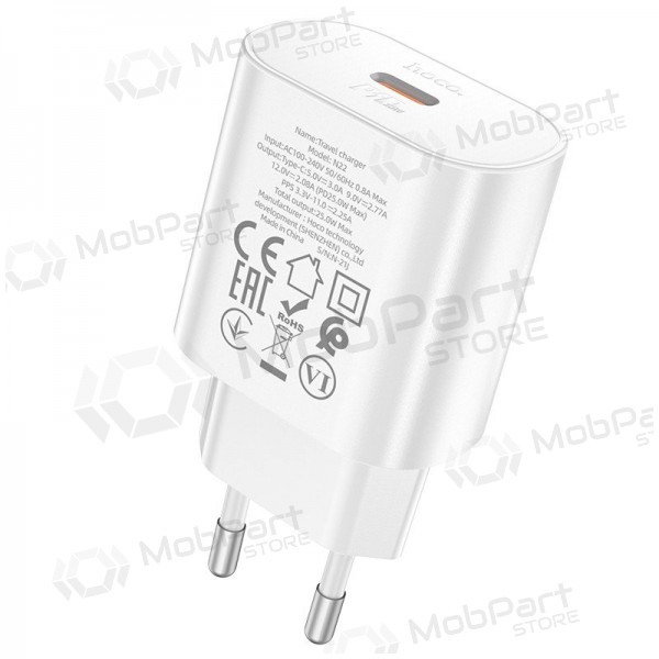 Nabíječka telefonu Hoco N22 25 W USB-C bílá