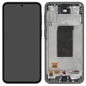 Samsung Galaxy A37 5G displej (tmavě šedý) (s rámečkem) (originální)