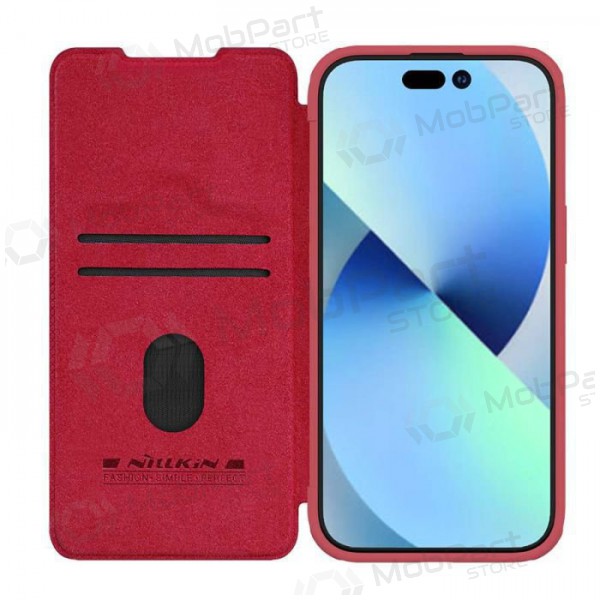 Obal Apple iPhone 14 Pro „Nillkin Leather“ (červený)