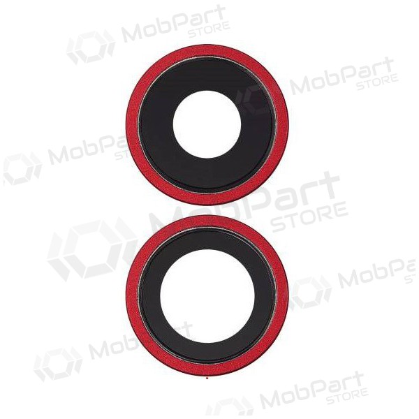 Apple iPhone 11 sklo kamery (2ks) (červené) (s rámem)