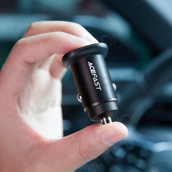 Nabíječka automobilinis Acefast B1 Mini 38W USB-C+USB-A černá