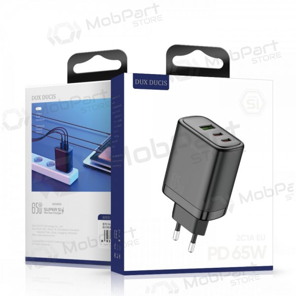 Nabíječka Dux Ducis C110 2xPD + Quick Charge 3.0 (černá)