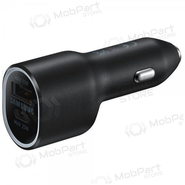 Nabíječka automobilinis originál Samsung EP-L4020NBEGEU 1xType-C 1xUSB-A černá v balíčku 40W