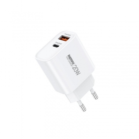 Nabíječka telefonu Remax RP-U120 20 W USB-C + USB-A bílá