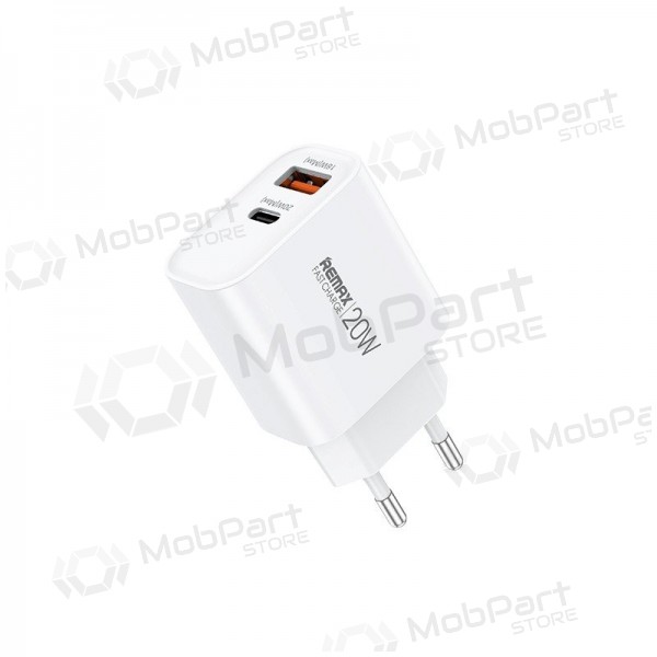 Nabíječka telefonu Remax RP-U120 20 W USB-C + USB-A bílá