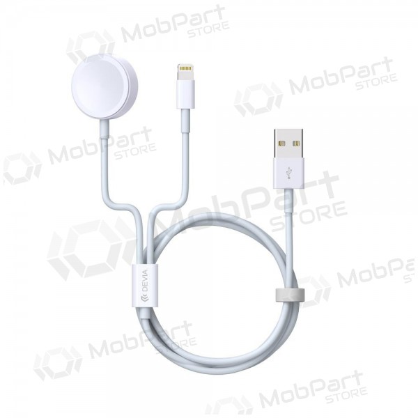 USB kabel Devia Smart 2in1 Lightning+Apple Watch wireless nabíječka