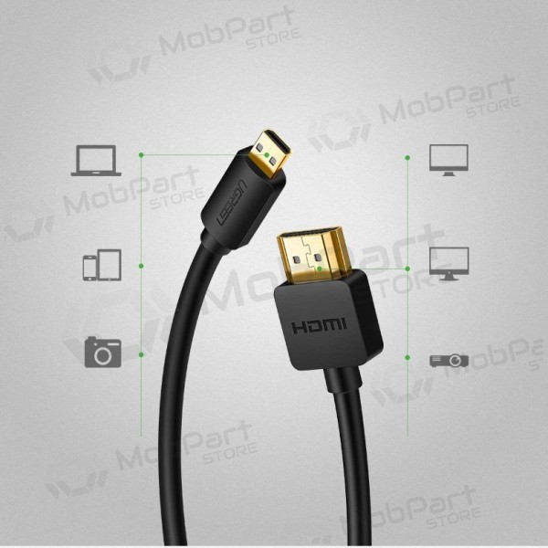 HDMI kabel Ugreen HD127 HDMI na Micro HDMI 1.5 m 4K 60 Hz černý