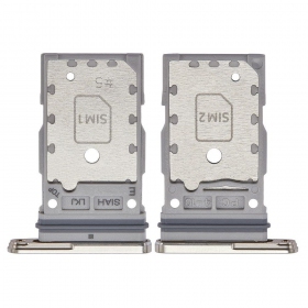 Samsung S918 Galaxy S23 Ultra Dual SIM držák karty (Cream Beige) (service pack) (originál)