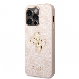 Obal na Apple iPhone 14 Pro Max - Guess PU 4G Metal Logo