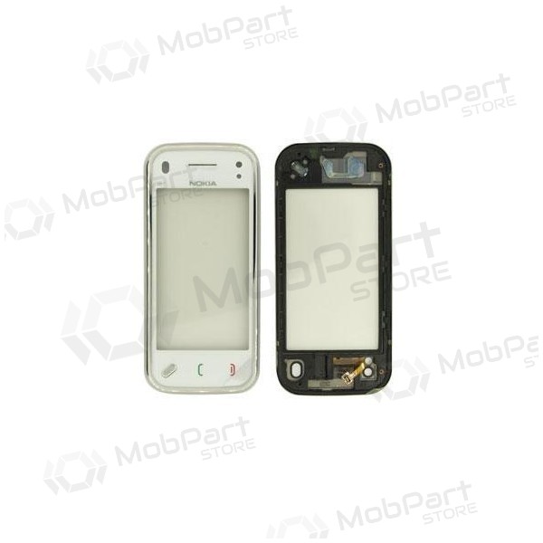 Nokia N97 mini dotykové sklíčko (bílé) (s rámečkem)