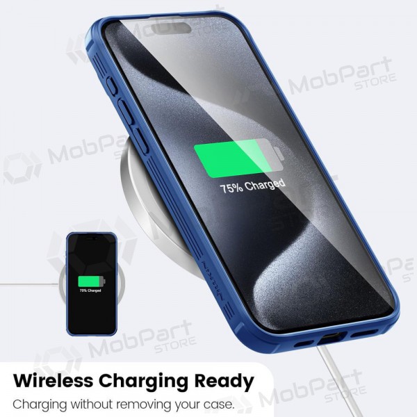 Apple iPhone 15 Pro pouzdro „Nillkin CamShield Pro“ (modrý)