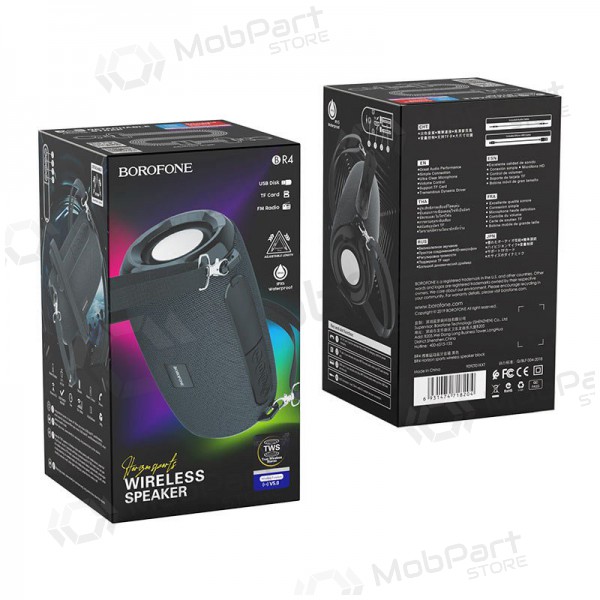 Bluetooth přenosný reproduktor Borofone BR4 (černá)