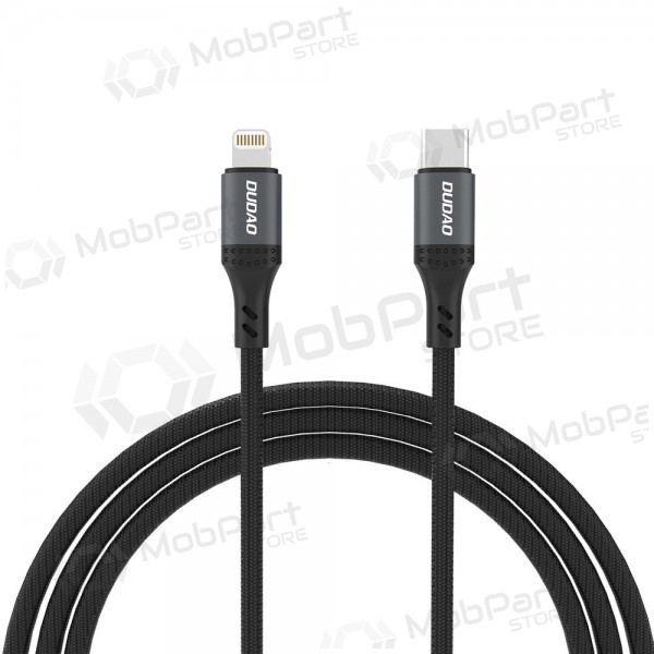 Lightning kabel Dudao L3CL USB-C na Lightning 1.2 m 30 W černý