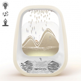 Relaxační Bluetooth reproduktor s RGB osvětlením Relaxing Rain krémový