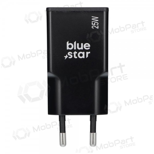 Nabíječka telefonu Blue Star Slim 25 W GaN USB-C + USB-A černá