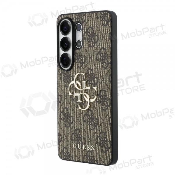 Obal na Samsung Galaxy S26 Ultra - Guess PU 4G Metal Logo (hnědý)