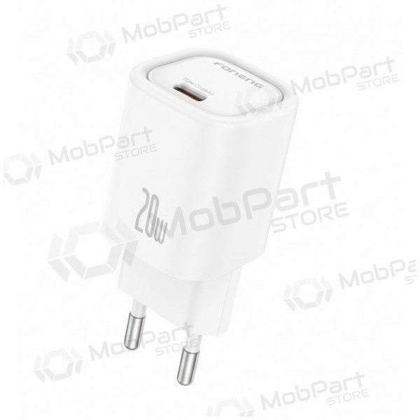 Telefonní nabíječka Foneng EU69 20 W USB-C bílá