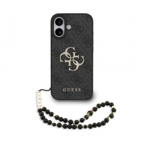 Apple iPhone 17 obal - Guess PU 4G Metal Logo Strap