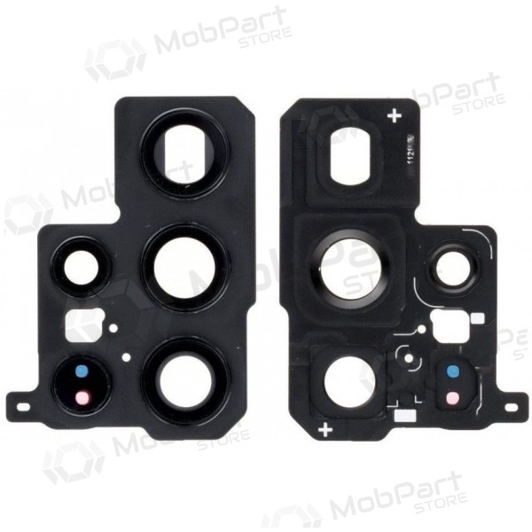 Samsung Galaxy S22 Ultra sklo kamery (černá) (s rámem)