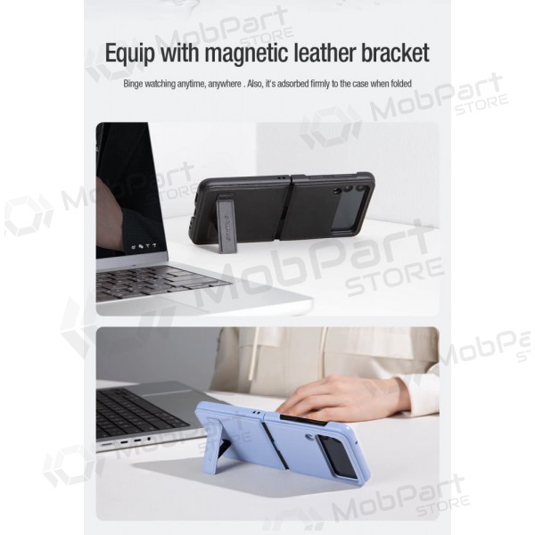 Samsung Galaxy Z Flip4 obal - Nillkin Leather (zelený)