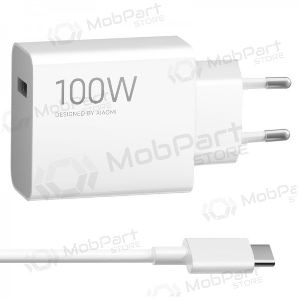 Nabíječka telefonu Xiaomi Charging Combo BHR095VEU 100 W USB-A s kabelem USB-C bílá