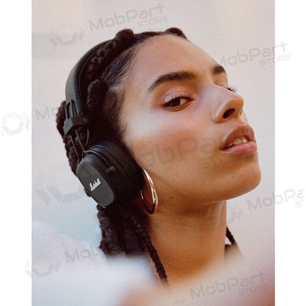 Bezdrátová sluchátka s mikrofonem Marshall Major IV Bluetooth černá
