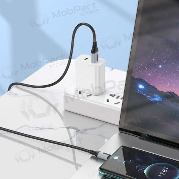 USB-C kabel Borofone BX101 USB-A na USB-C 1 m bílý