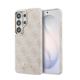Samsung Galaxy S26 Ultra obal - Guess PU 4G Script Metal Logo Magnetic