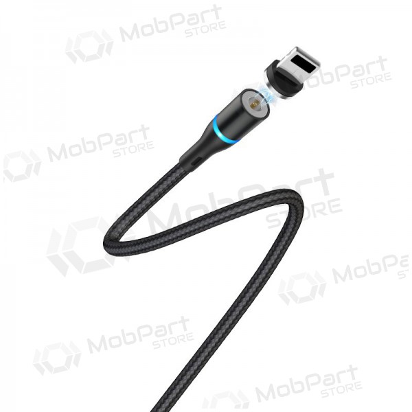 USB kabel Borofone BU16 Skill Magnetic Lightning 1.0m (černá)
