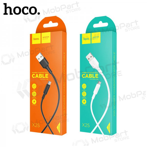 USB kabel Hoco X25 microUSB 1.0m (černá)