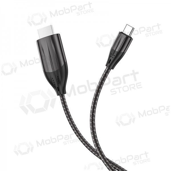 Kabel Hoco UA16 Type-C to HDMI 2.0m šedá