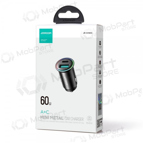 Nabíječka automobilinis Joyroom JR-CCN04 USB-C/USB-A 60W černá