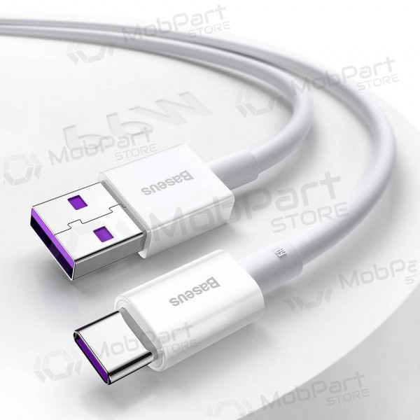 USB kabel Baseus Superior Type-C 66W 1.0m (bílý) CATYS-02