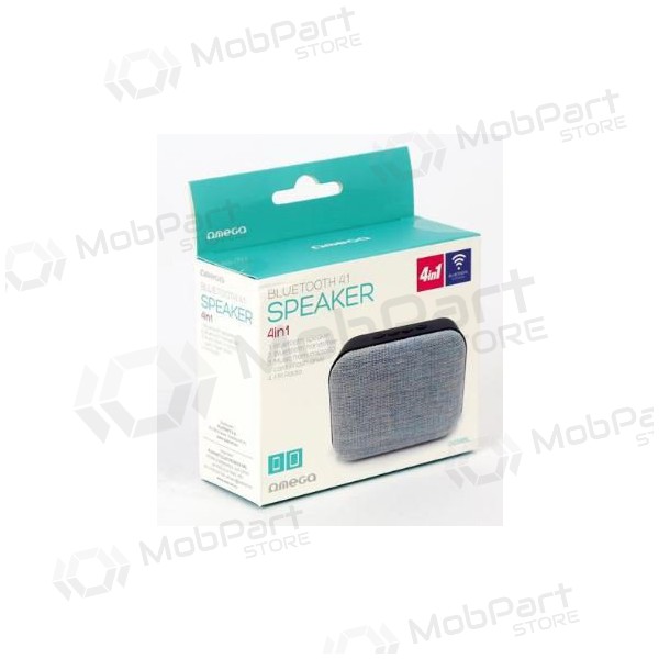 Bluetooth přenosný reproduktor OMEGA OG58 (MicroSD, handsfree, AUX,FM) (šedá)