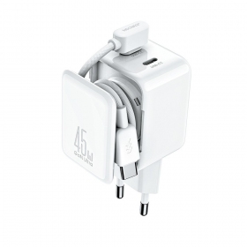 Nabíječka Joyroom JR-TCL05 45W 2xUSB-C bílý