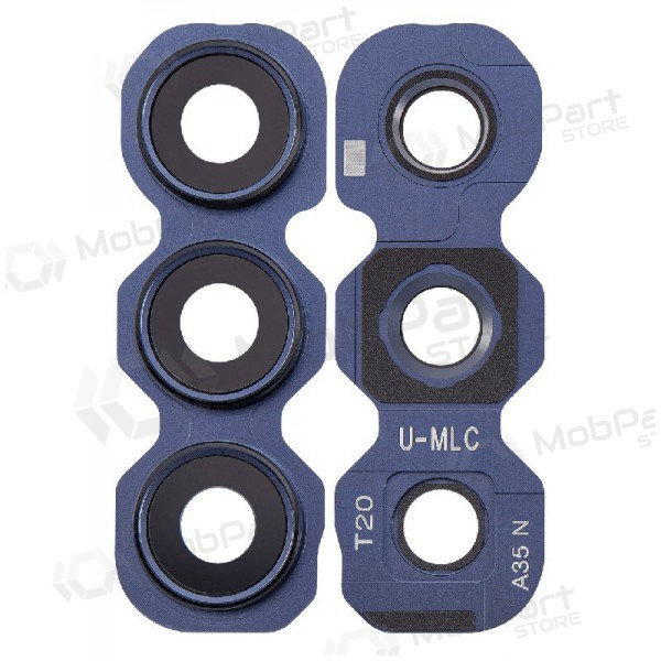 Samsung Galaxy A35 sklo kamery (s rámem) (tmavě modrá)