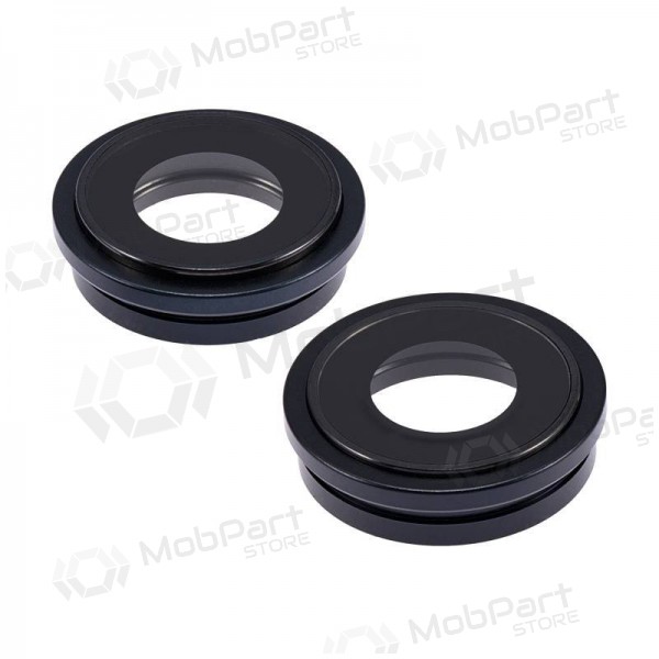 iPhone 14 / 14 Plus sklo kamery (2ks) (černá) (s rámem)