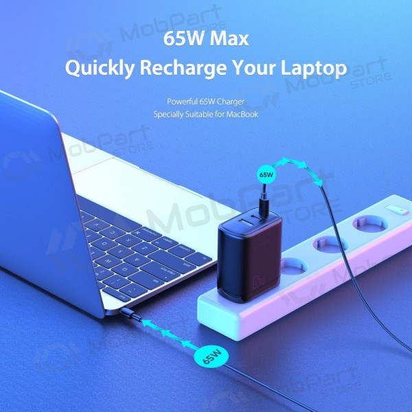 Nabíječka Dux Ducis C110 2xPD + Quick Charge 3.0 (černá)