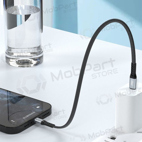 Lightning kabel Dudao L10P USB-C na Lightning 0.23 m 20 W černý