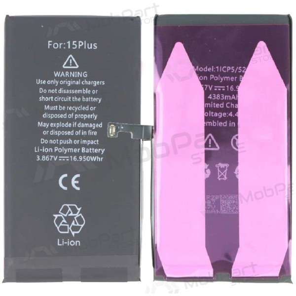 Apple iPhone 15 Plus baterie (Samodiagnostikovatelná) (Prémiová)