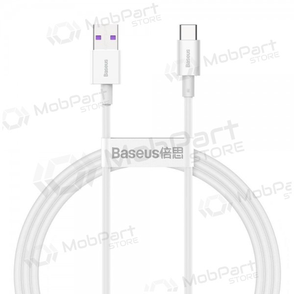 USB kabel Baseus Superior iš USB į Type-C 66W 2.0m bílý CATYS-A02