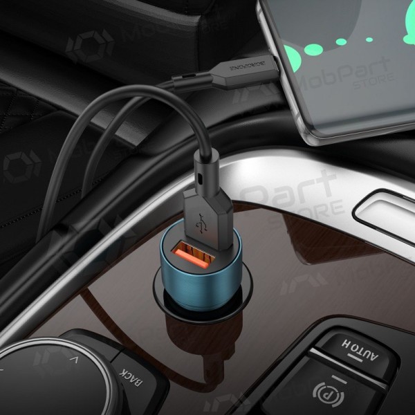 Nabíječka automobilinis Borofone BZ19B 2xUSB-A QC3.0 36W černá
