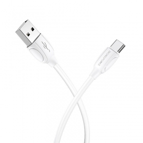 USB kabel Borofone BX19 USB-A to USB-C 1.0m bílý