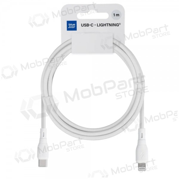 Lightning kabel Blue Star PJ72-18-3 USB-C na Lightning 1 m bílý