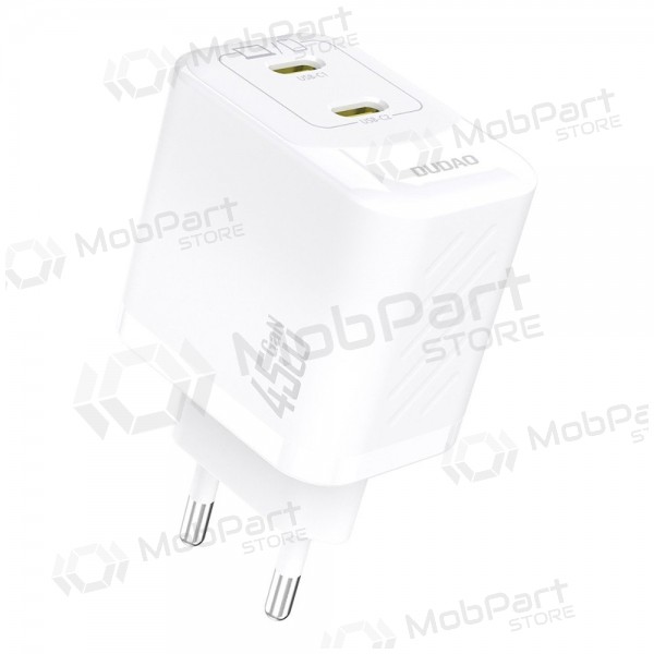 Nabíječka telefonu Dudao A28P 45 W GaN 2x USB-C bílá