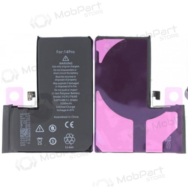 Apple iPhone 14 Pro baterie, akumuliatorius (No Pop-Up) (Premium)