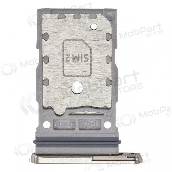 Samsung S918 Galaxy S23 Ultra Dual SIM držák karty (Cream Beige) (service pack) (originál)