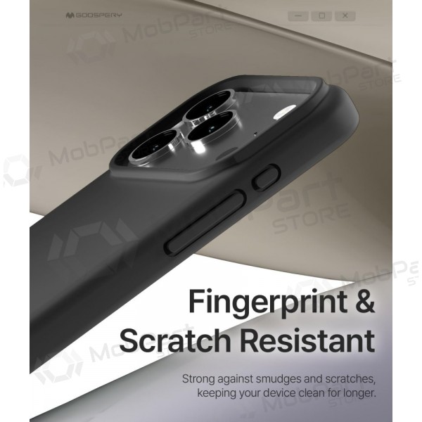 Apple iPhone 17 Pro, 18 Pro obal Mercury - Pure Magsafe Silicon Case (červený)