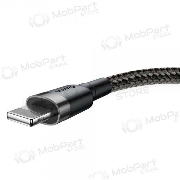 USB kabel Baseus Cafule USB-A to Lightning 2.4A 1.0m šedá-černá CALKLF-BG1