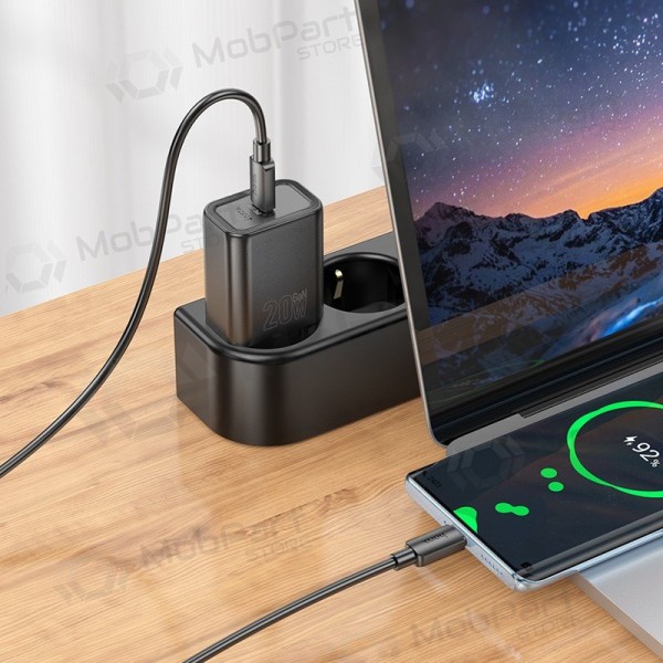 Nabíječka telefonu Hoco N60 20 W GaN USB-C černá